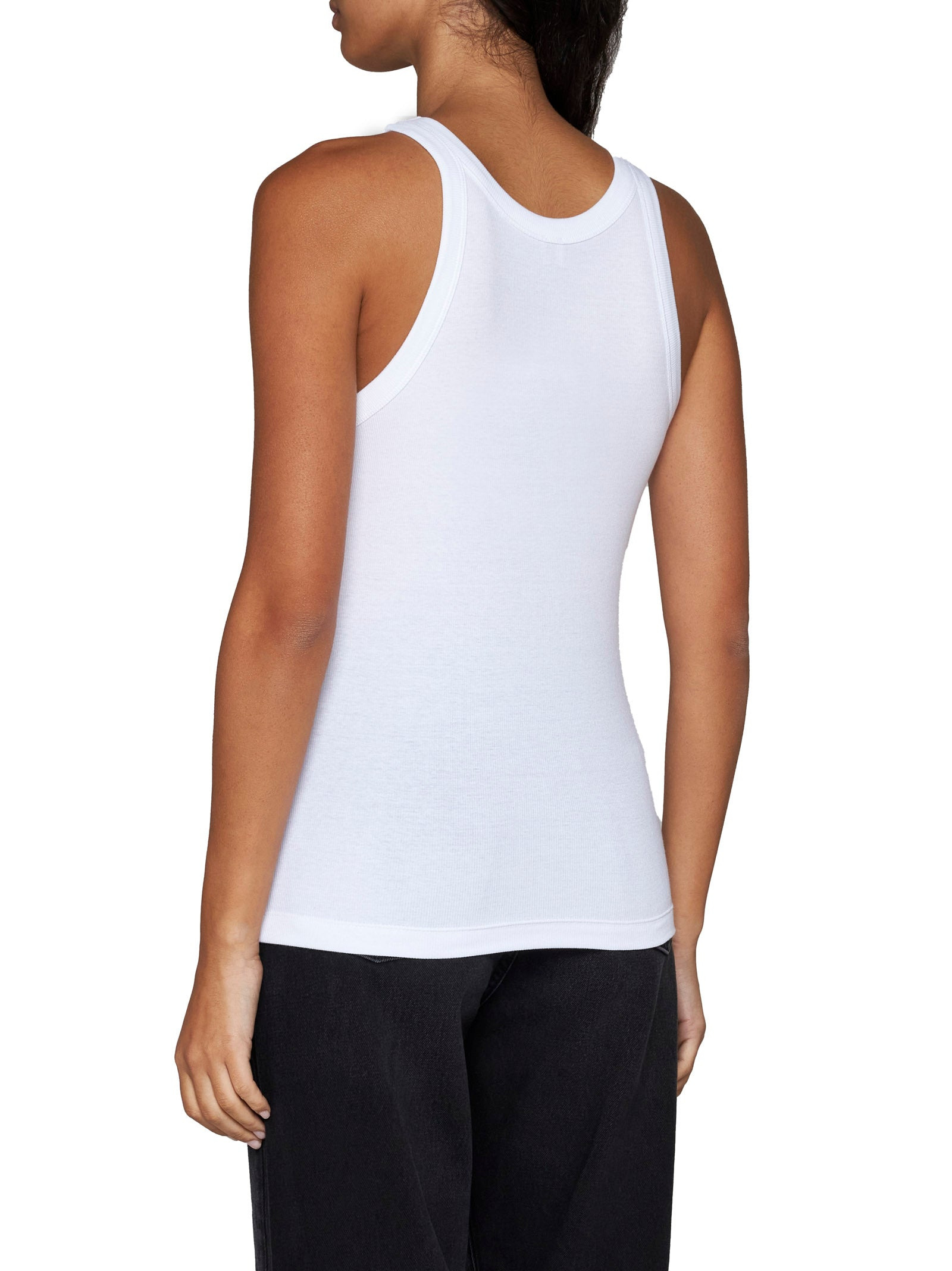Toteme Women Cotton Ribbed Knit Tank Top - 4