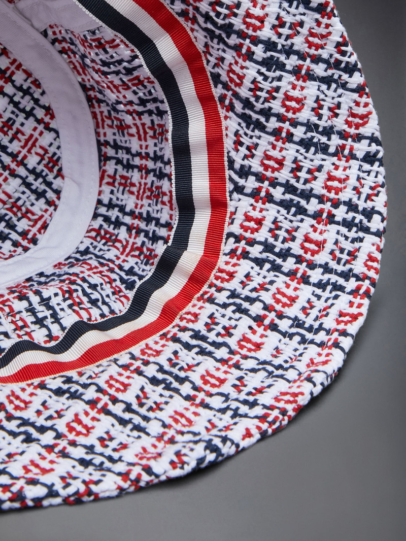 Check Crochet Tweed Classic Bucket Hat 5