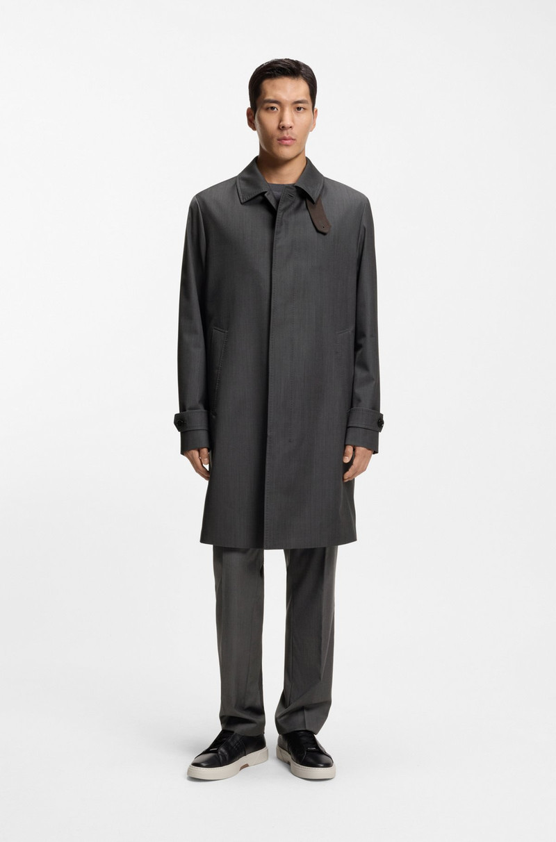VIRGIN-WOOL COAT WITH WATER-REPELLENT FINISH 2