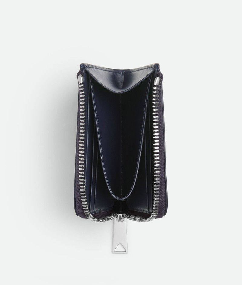 Bottega Veneta Intrecciato Stamp Square Zip Around Wallet outlook