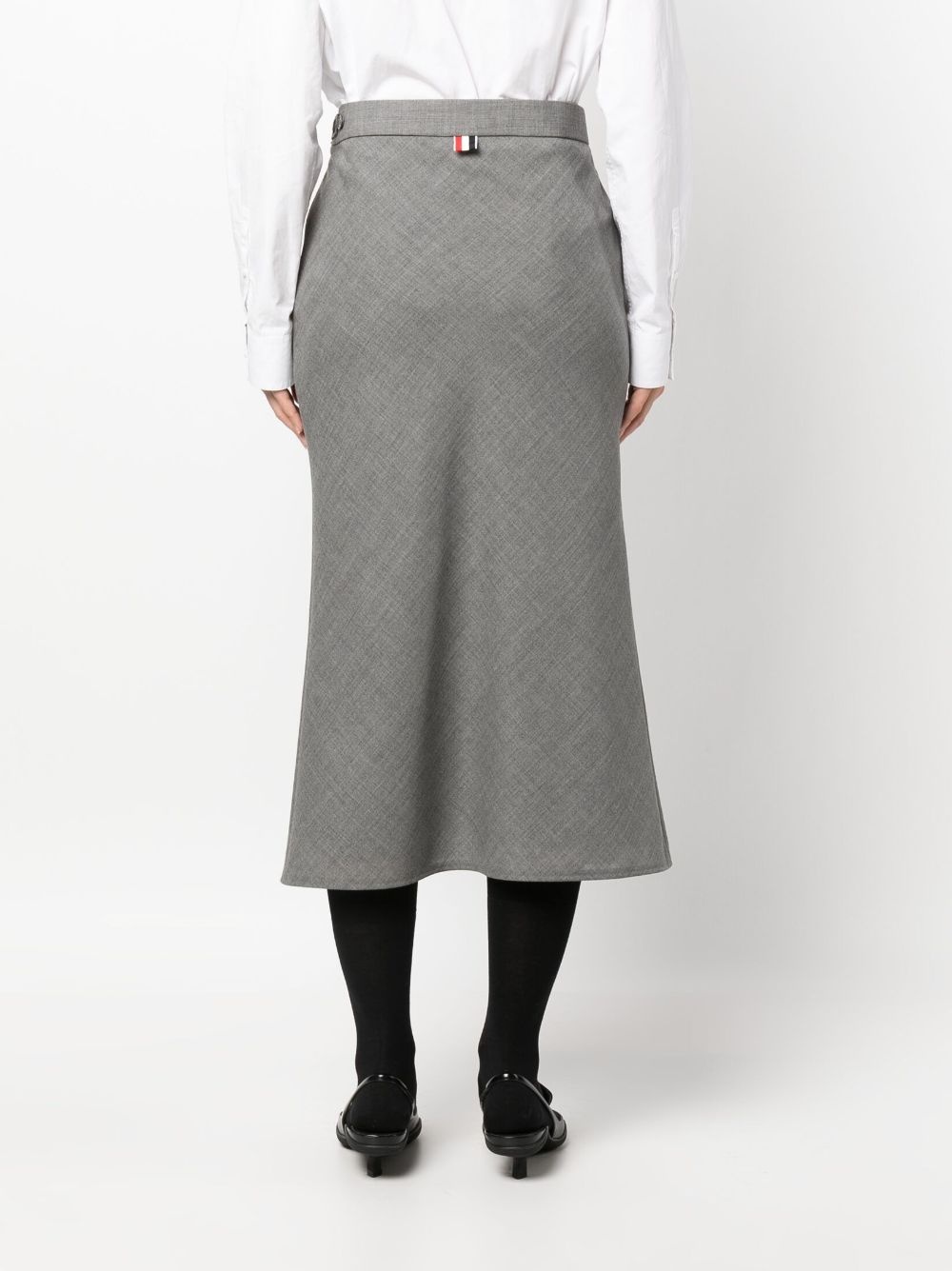2-ply Fresco midi skirt - 4