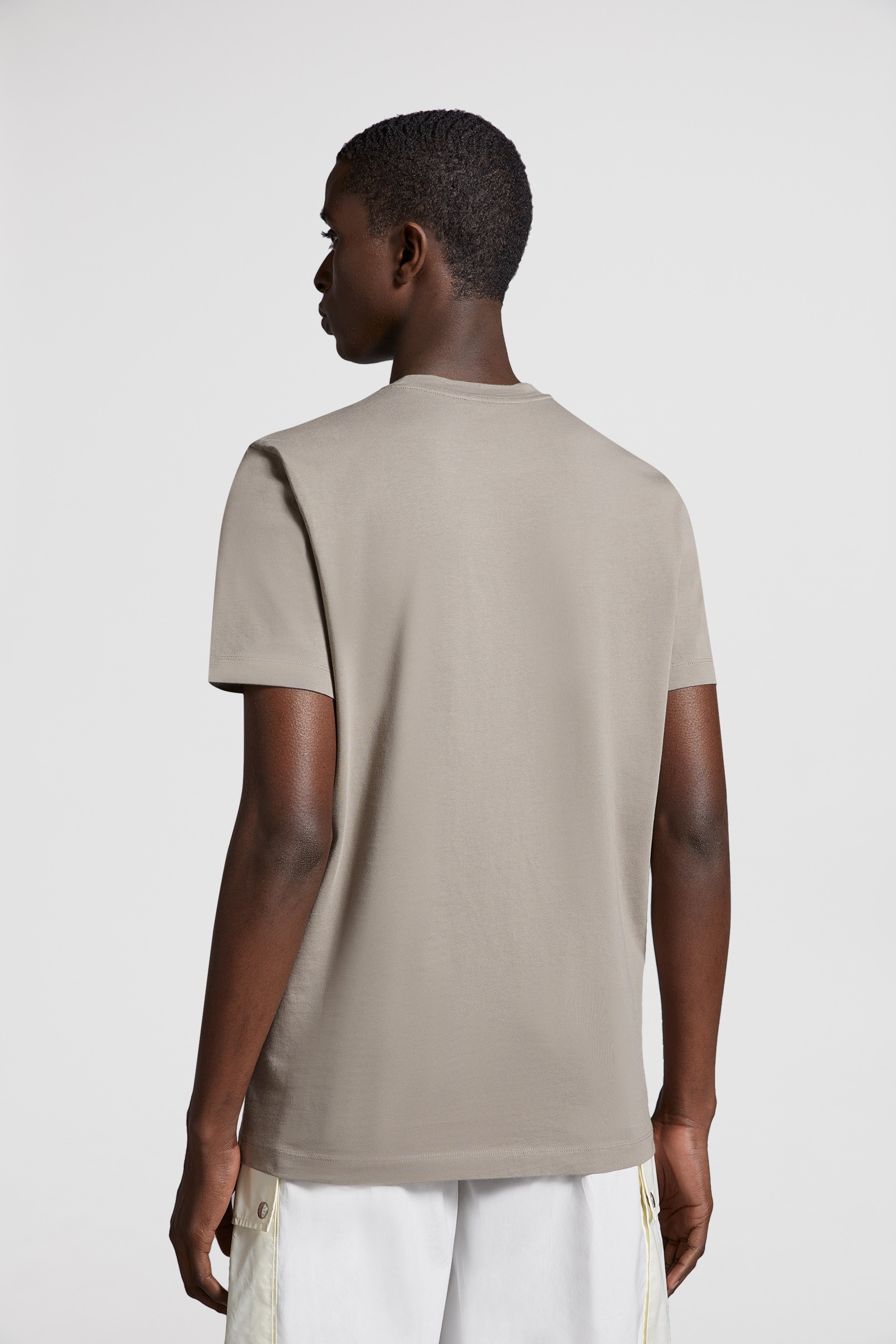 Moncler Flocked Logo Cotton T-Shirt | REVERSIBLE