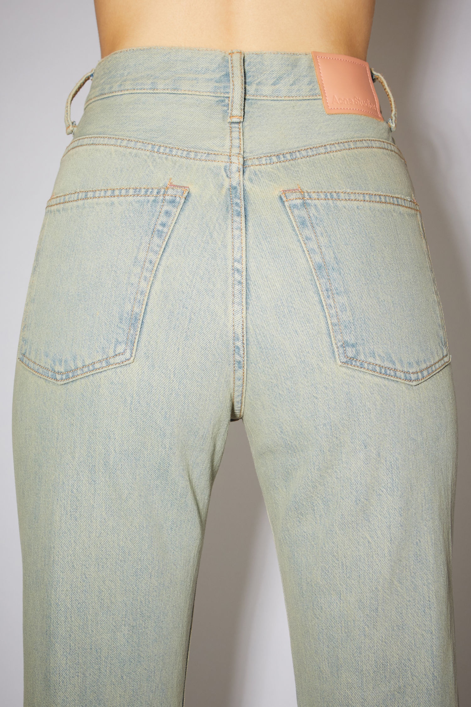 Bootcut fit jeans - Green/beige - 7