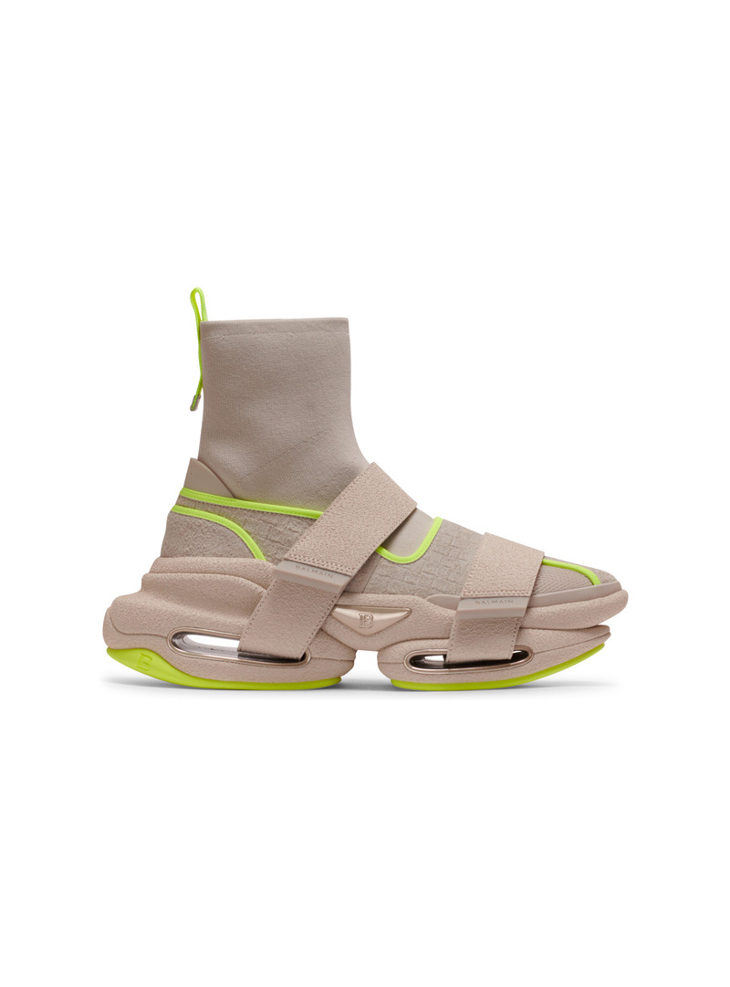 B-Bold knit high-top trainers 1