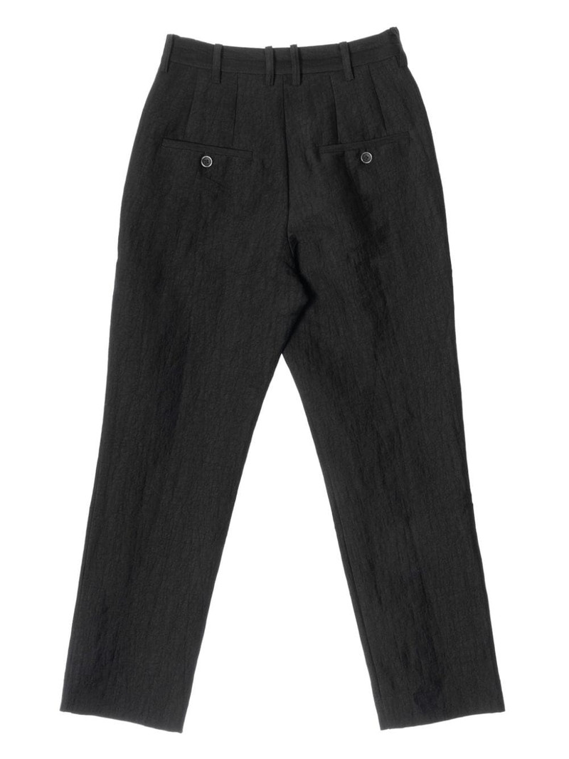 UMA WANG slim-fit linen trousers outlook