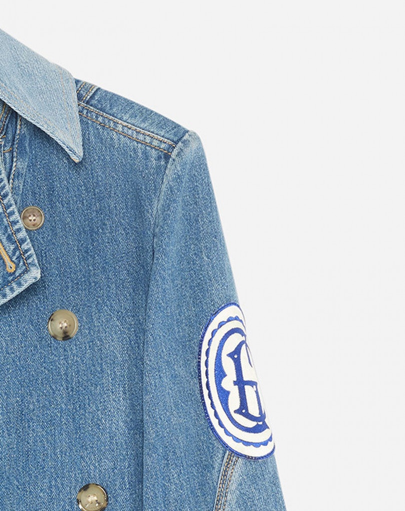 GALLERY DEPT. X LANVIN DOUBLE-BREASTED DENIM JACKET - 5
