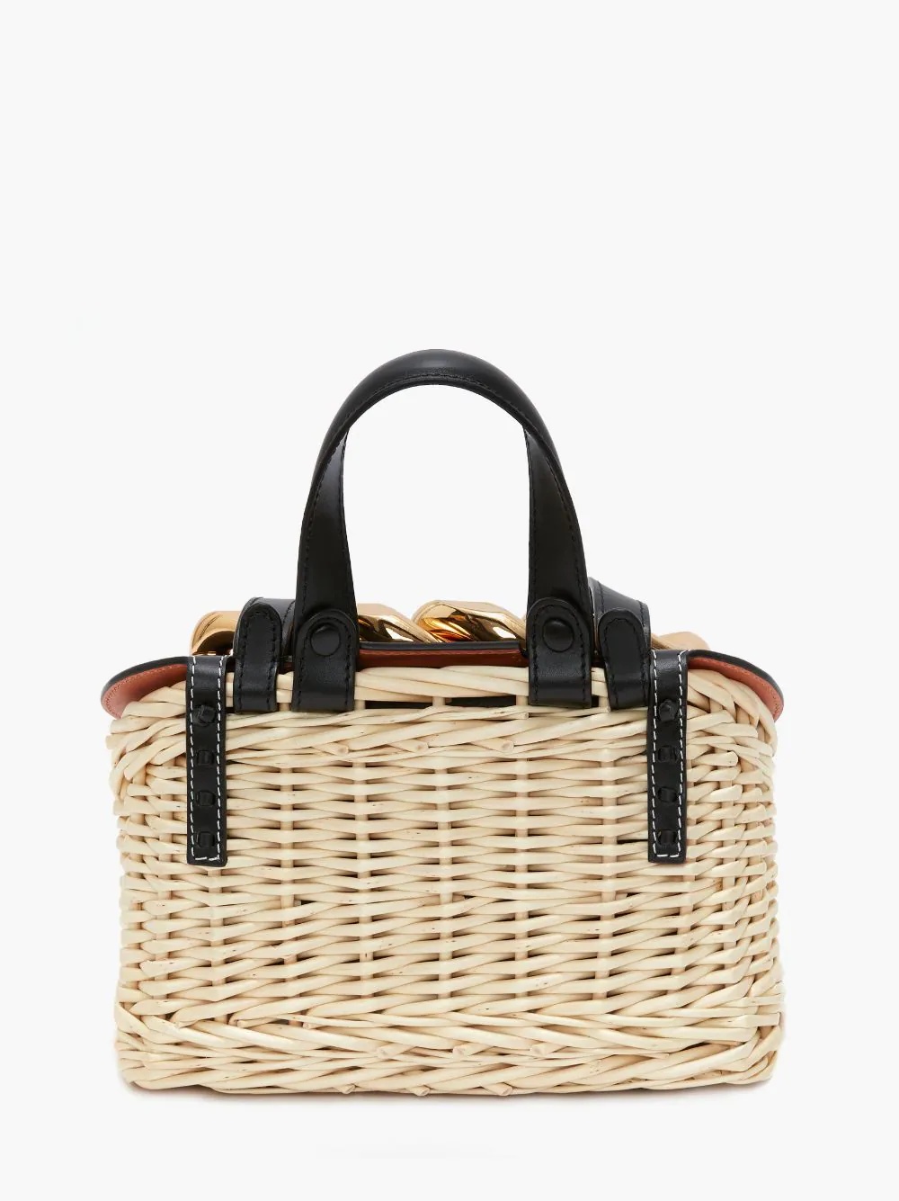 SMALL CHAIN LID BASKET BAG - 3
