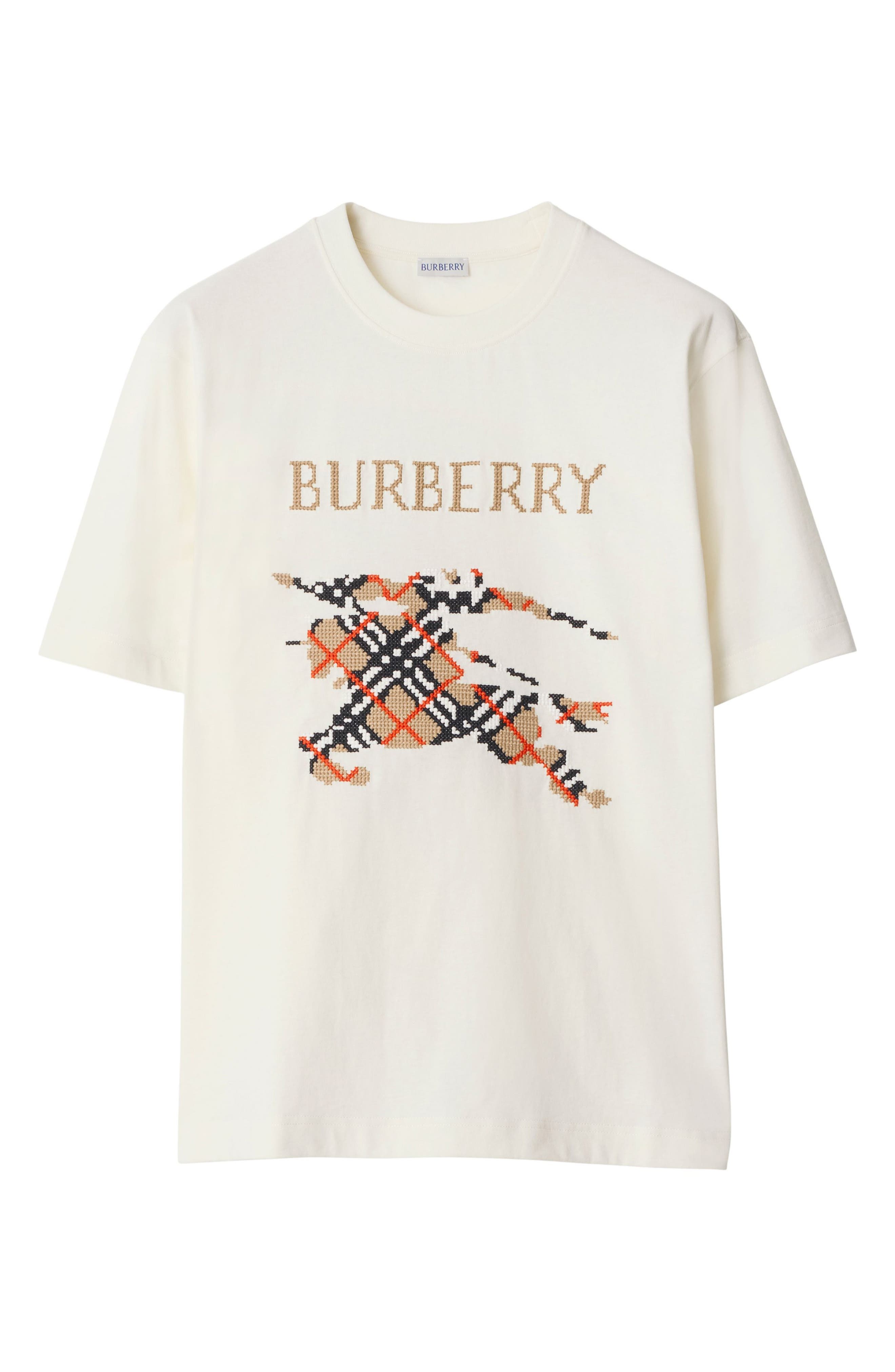 burberry Cross Stitch EKD T-Shirt in Chalk at Nordstrom - 4