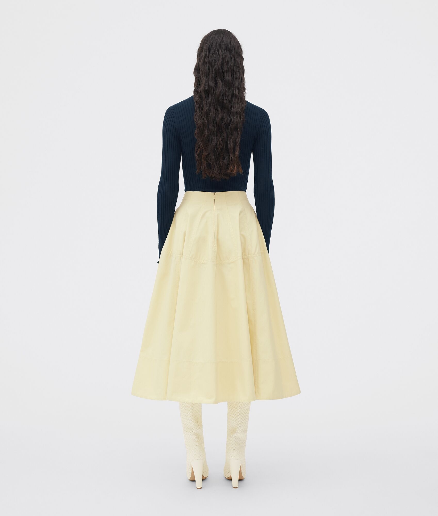 compact cotton skirt - 3