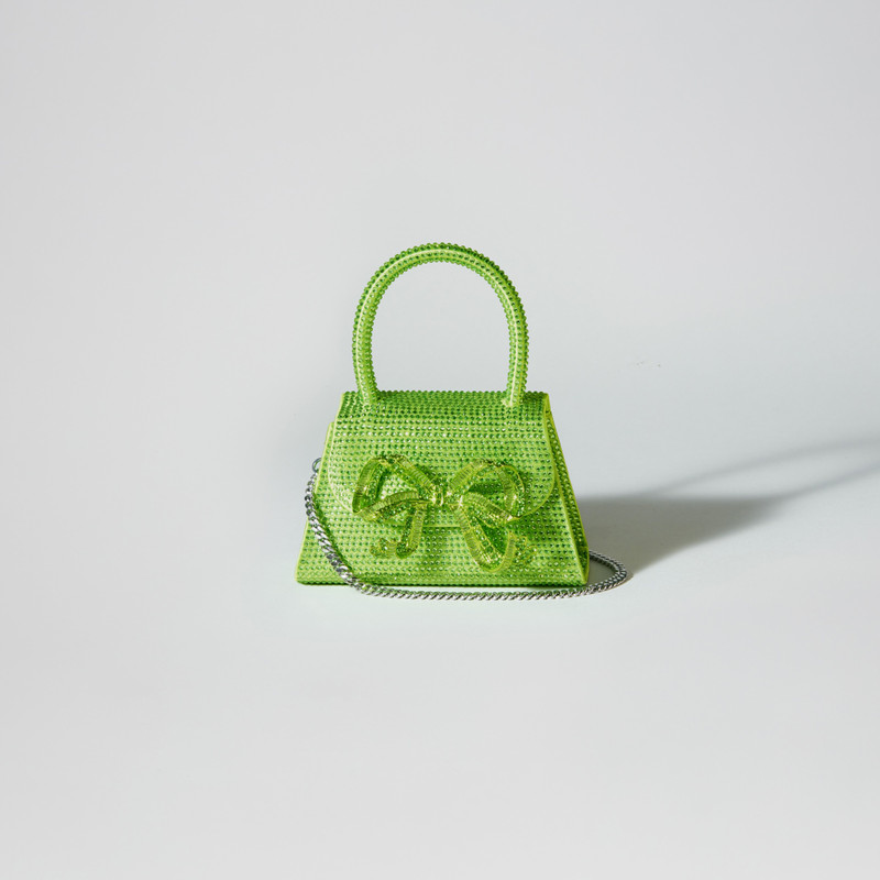 The Bow Micro in Lime Rhinestone 4