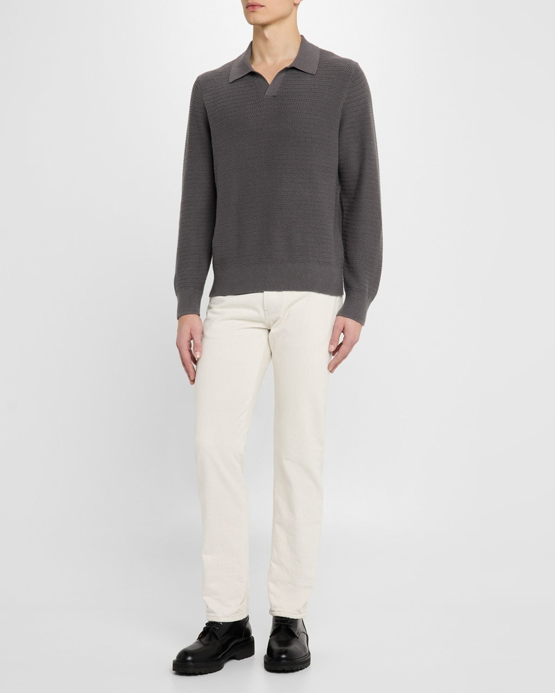 Vince Men's Craftsman Rib Sweater with Johnny Collar outlook