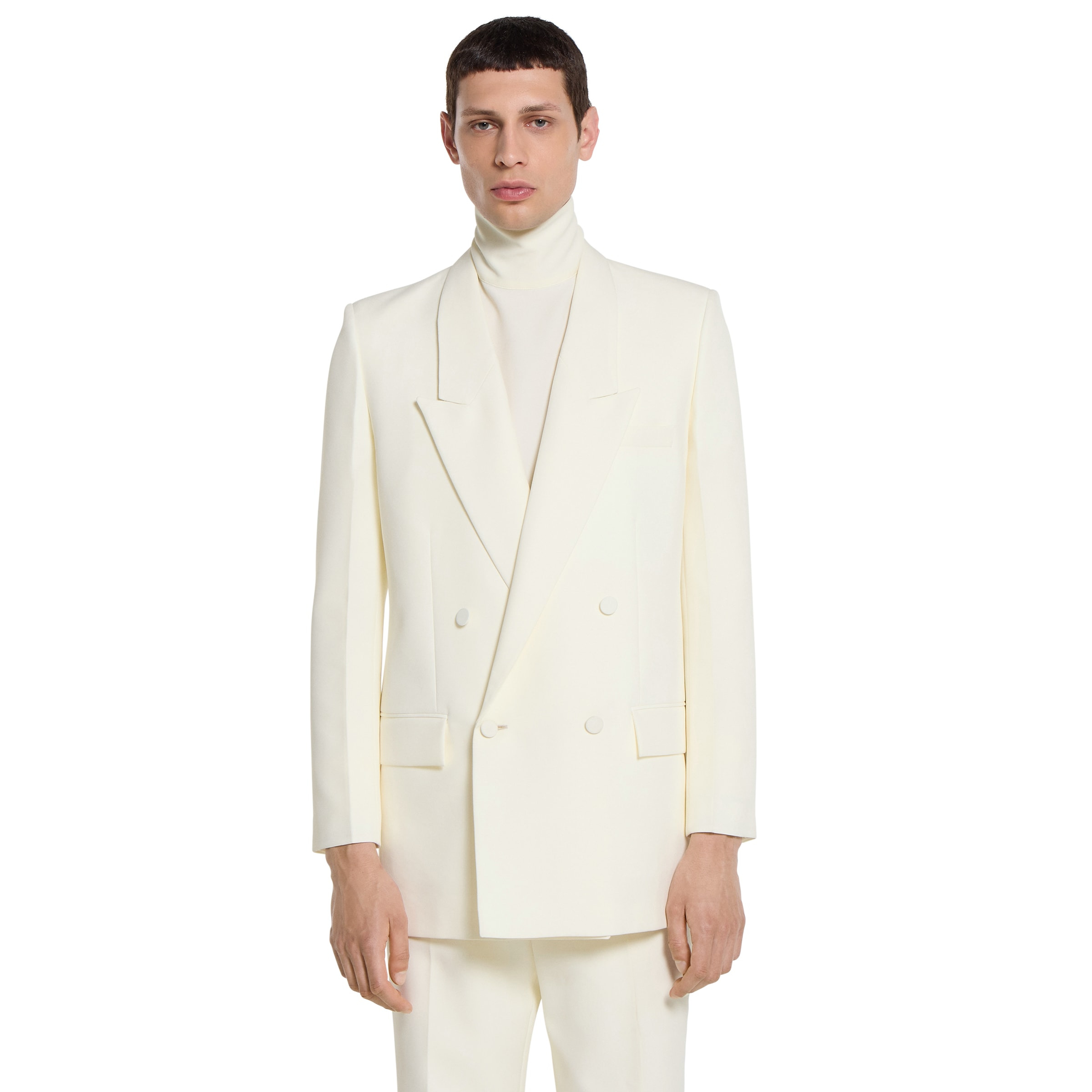 Double-breast technical panama jacket - 3
