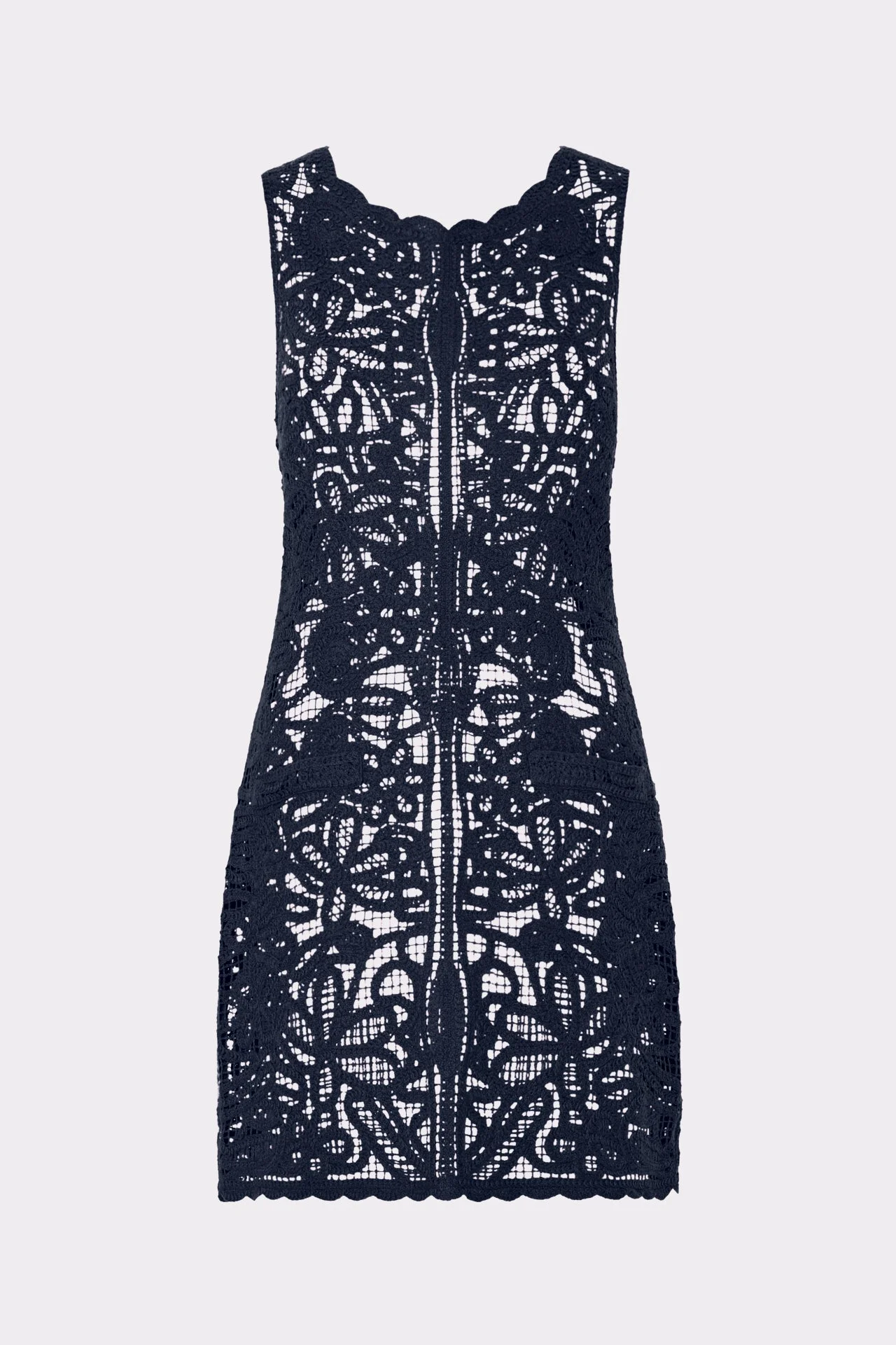 Crochet Mini Cover-Up Dress - 1