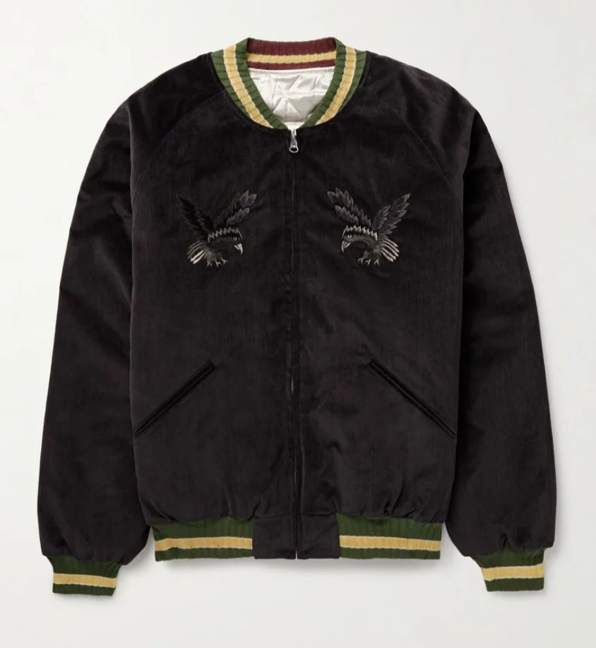 KAPITAL Velveteen Souvenir JKT (Raven&Skull) 'Black' - 1