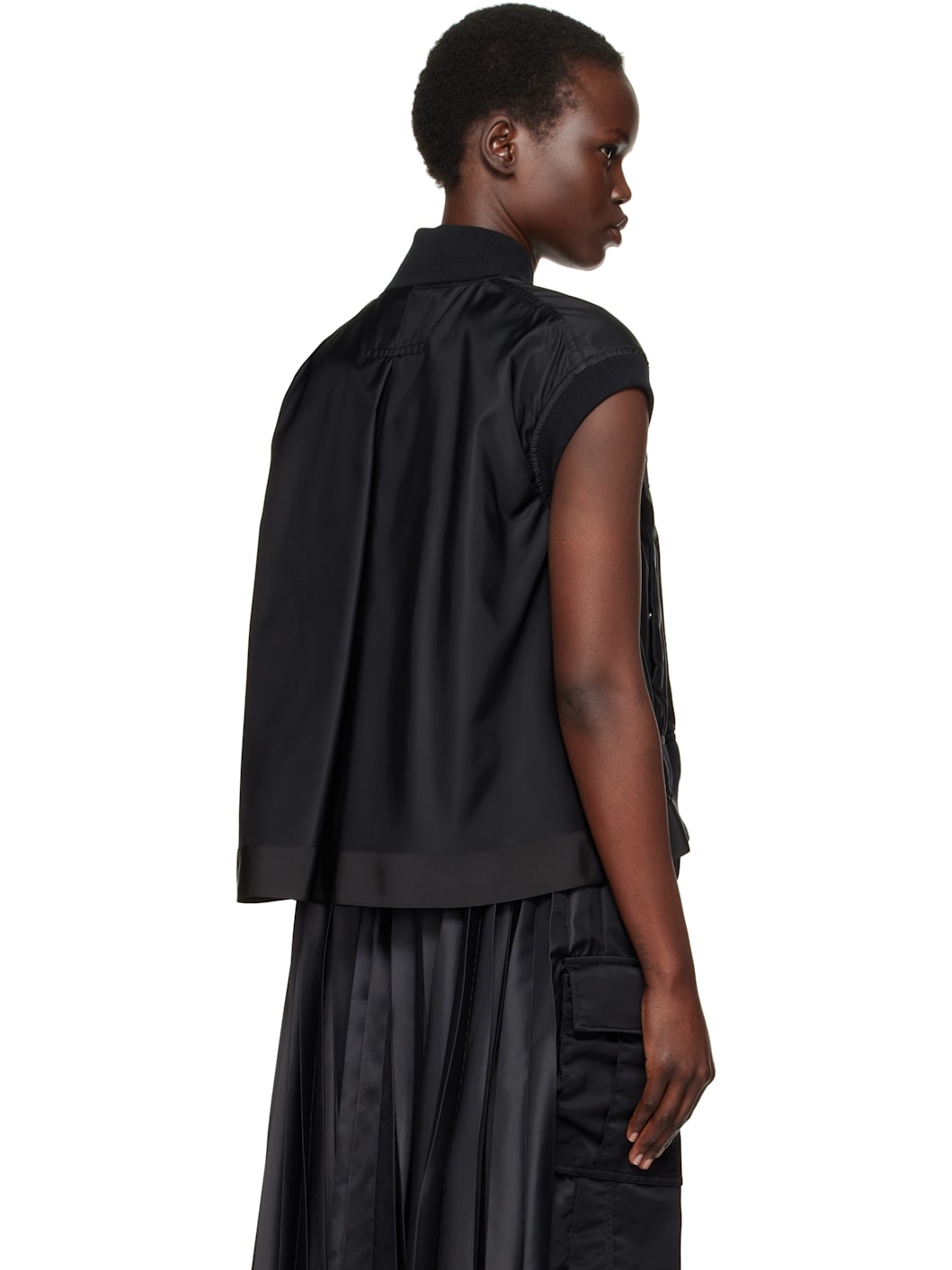 Black Twill Vest - 3