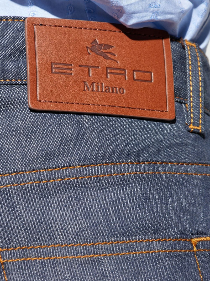 contrast-stitched jeans 5