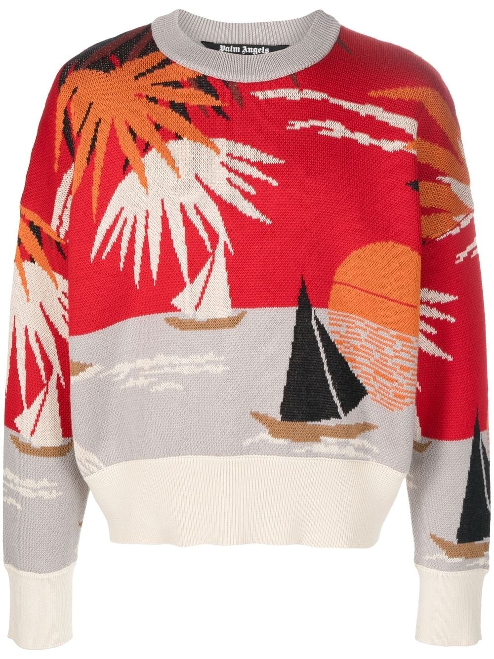 Hawaii intarsia-knit jumper - 1