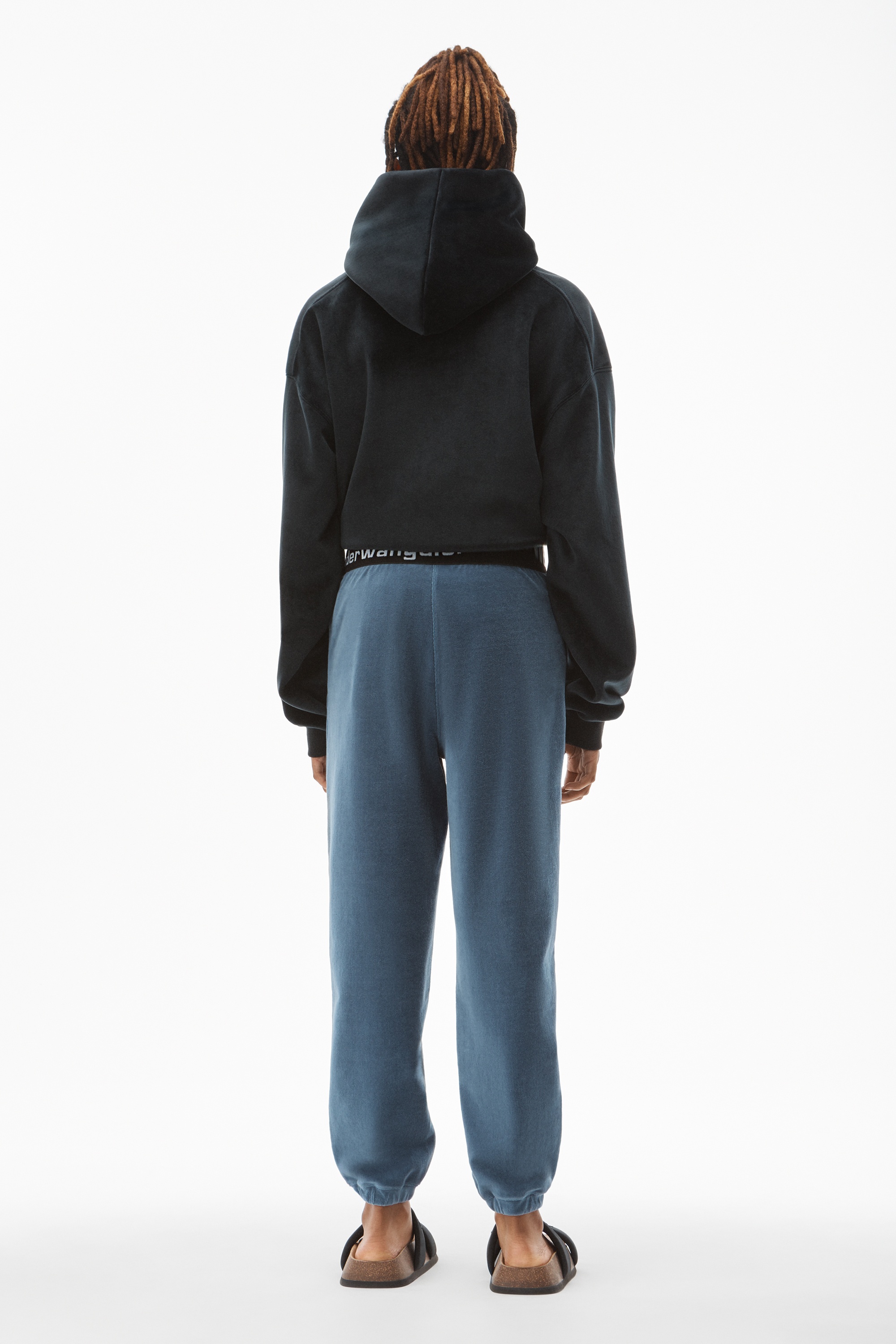 LOGO ELASTIC JOGGER IN STRETCH CORDUROY - 4