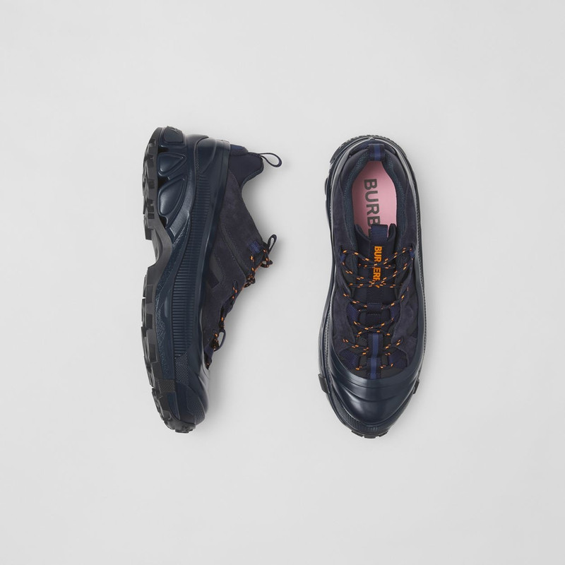 Burberry Nylon and Suede Arthur Sneakers – Online Exclusive outlook