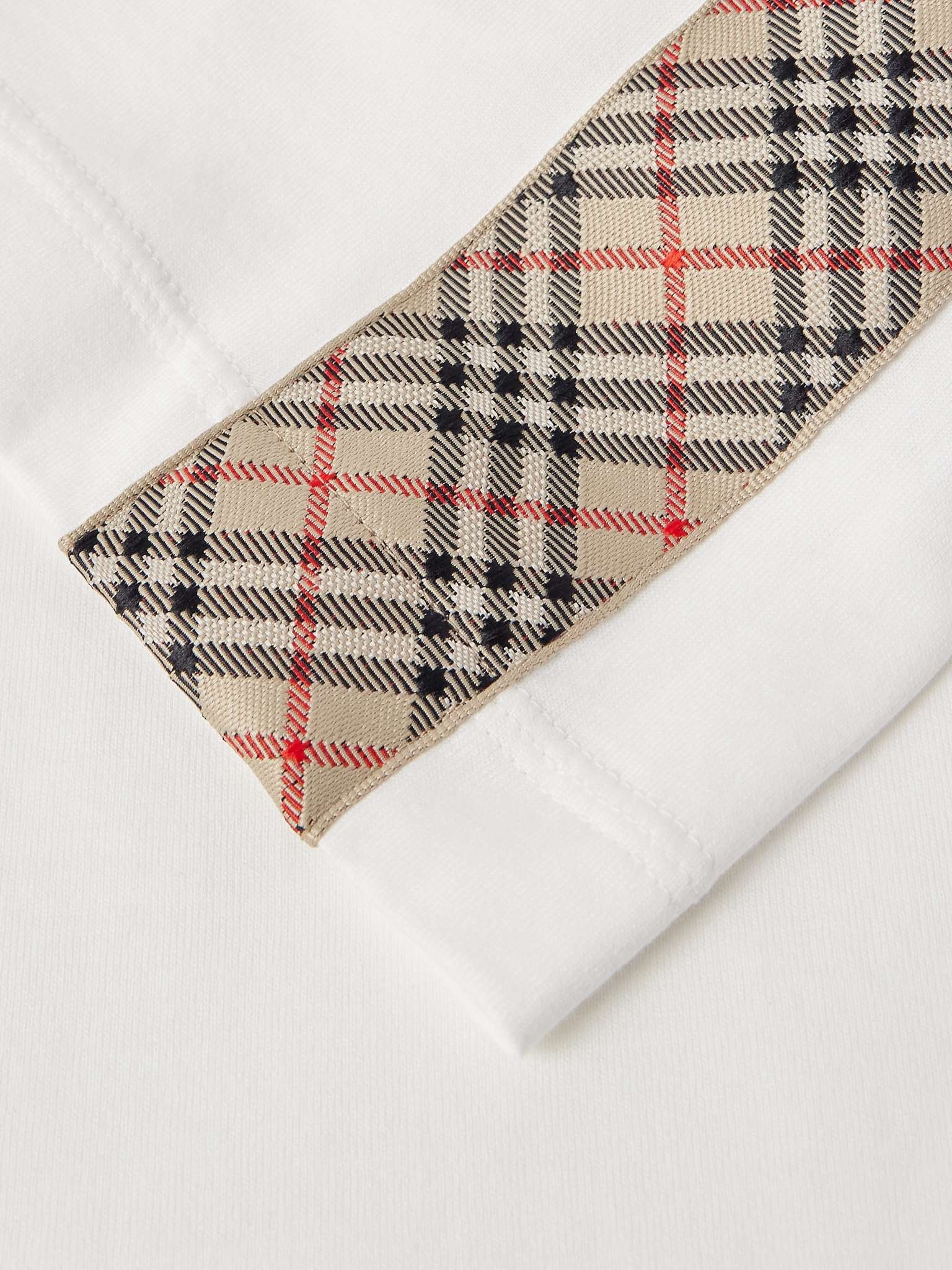 Checked Cotton-Jersey T-Shirt - 5