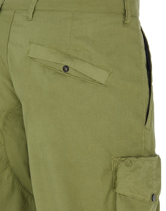 32003 STRETCH COTTON TELA 'PARACADUTE'_GARMENT DYED OLIVE GREEN - 4