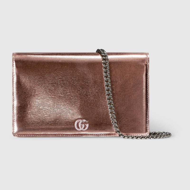 Bi-color GG Marmont wallet on chain 1