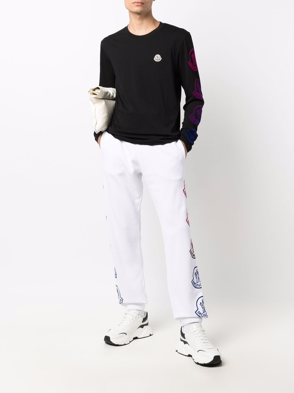 side logo-print track pants - 2