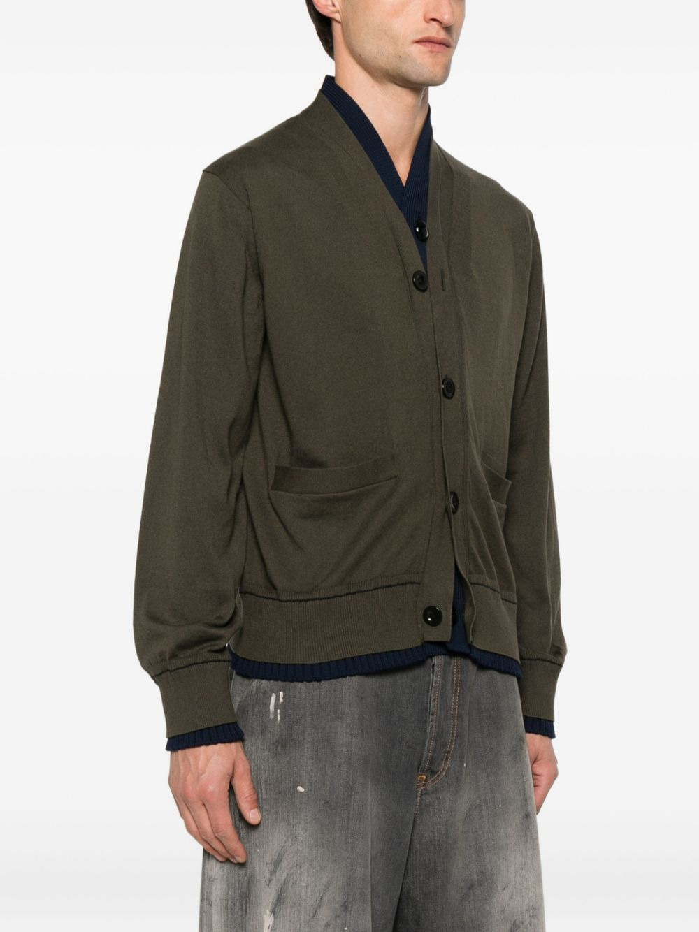 buttoned pocket cardigan - 3