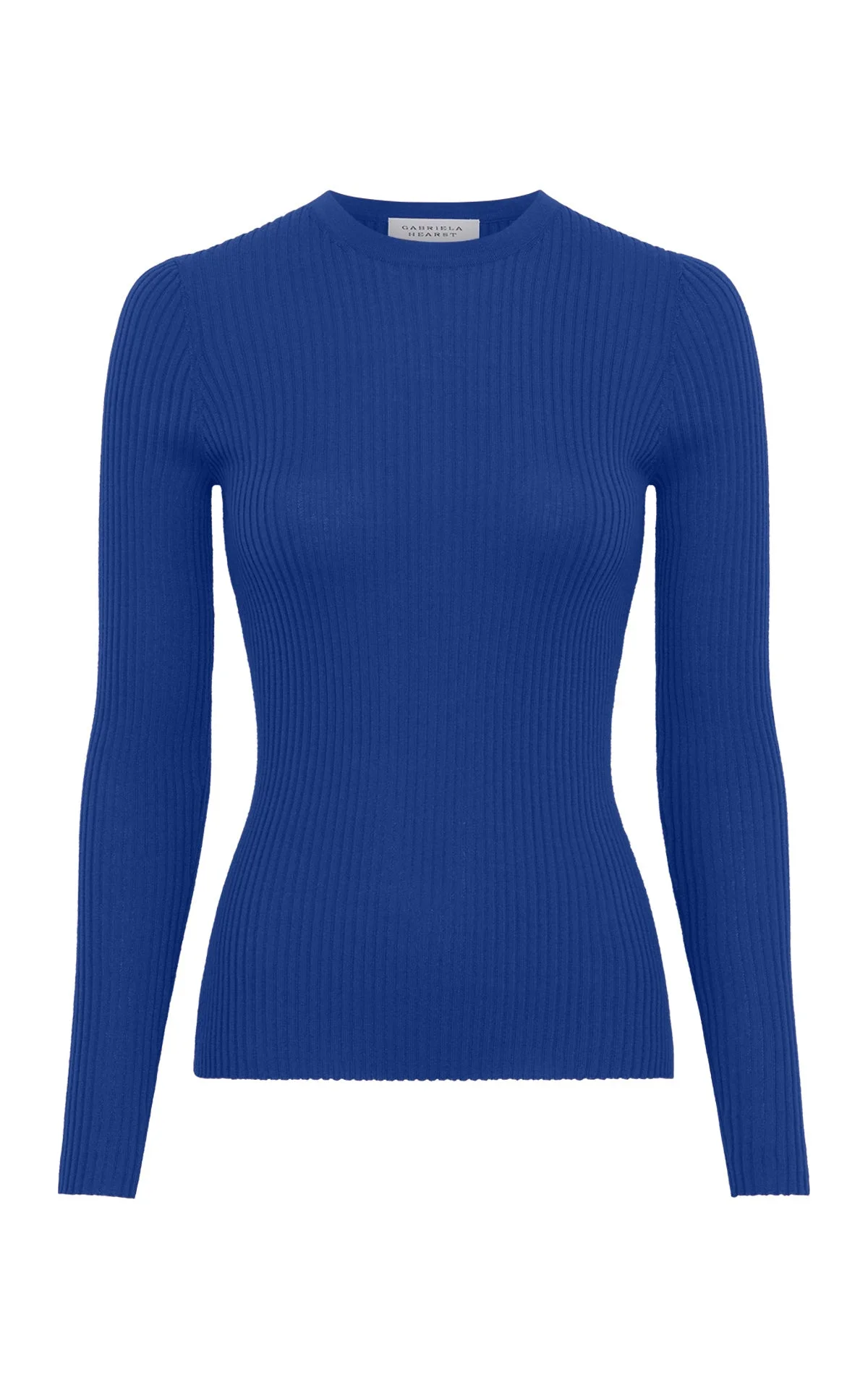 Browning Knit Sweater in Cobalt Cashmere Silk - 1