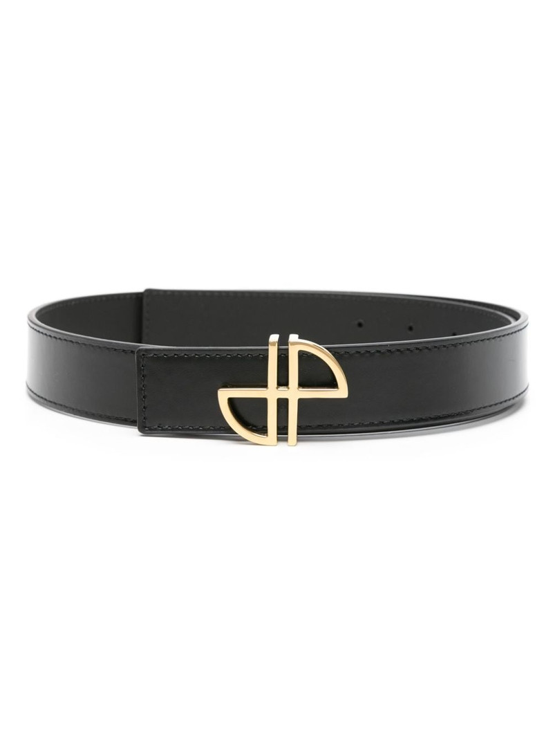 PATOU JP-buckle leather belt outlook