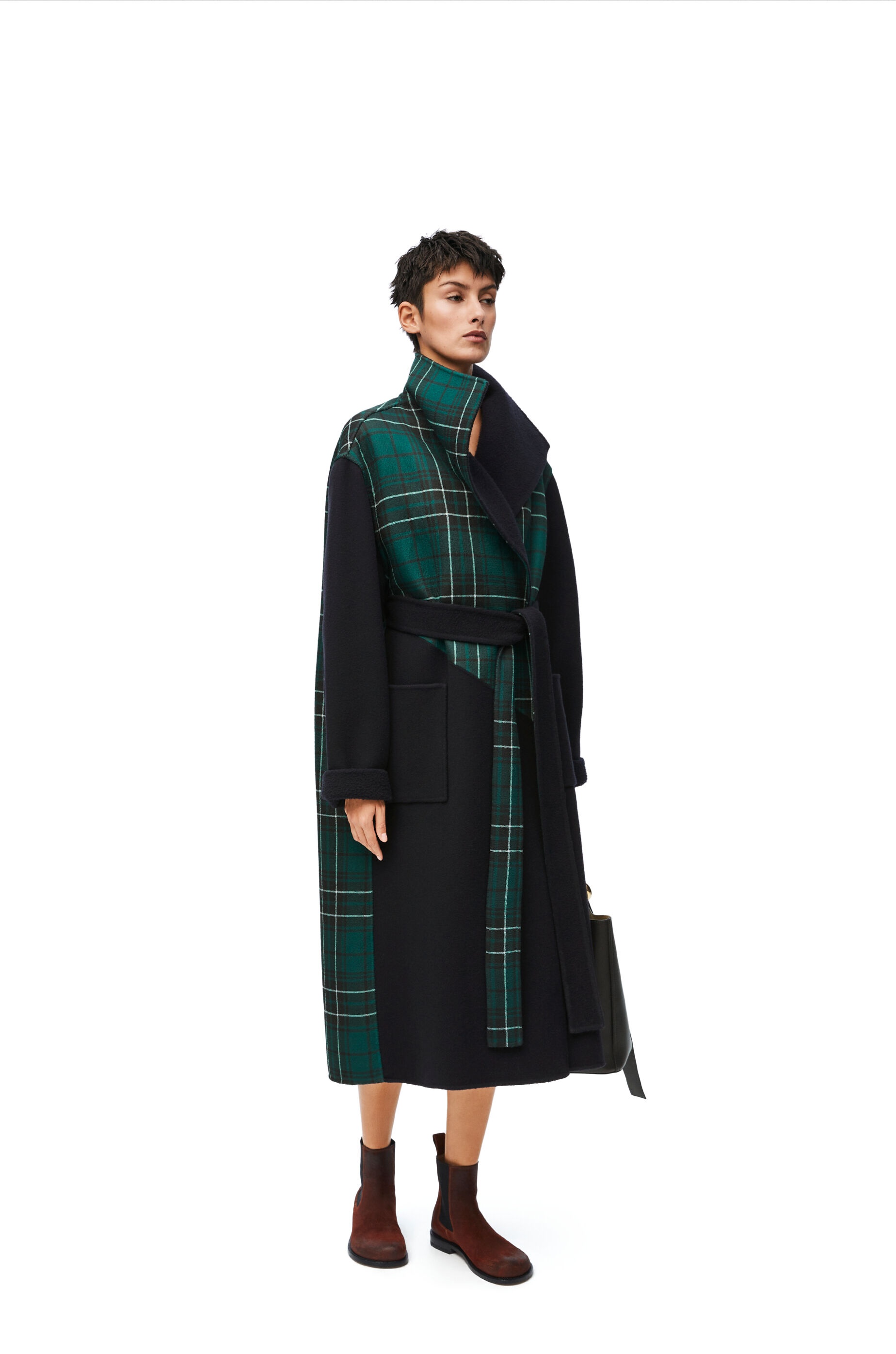 Belted coat in wool blend - 2