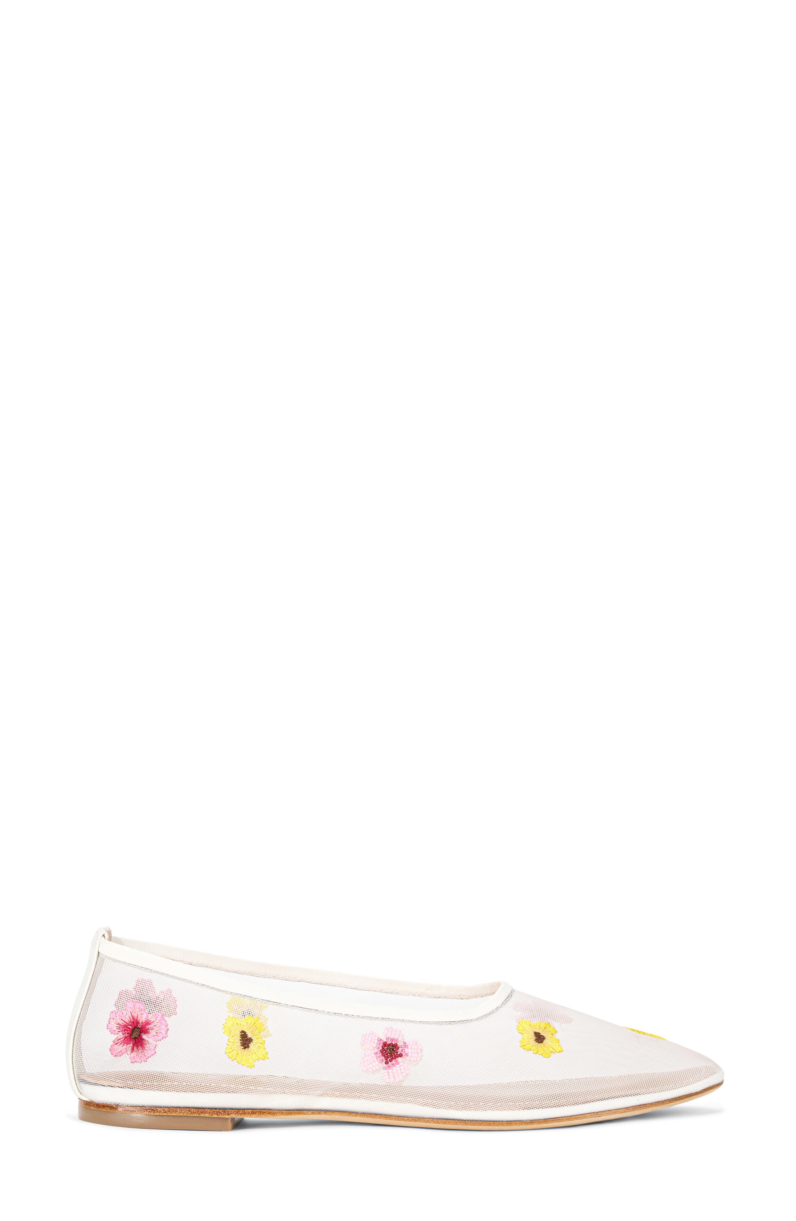 STAUD Alba Ballet Flat in Blossom Floral Mesh at Nordstrom - 2