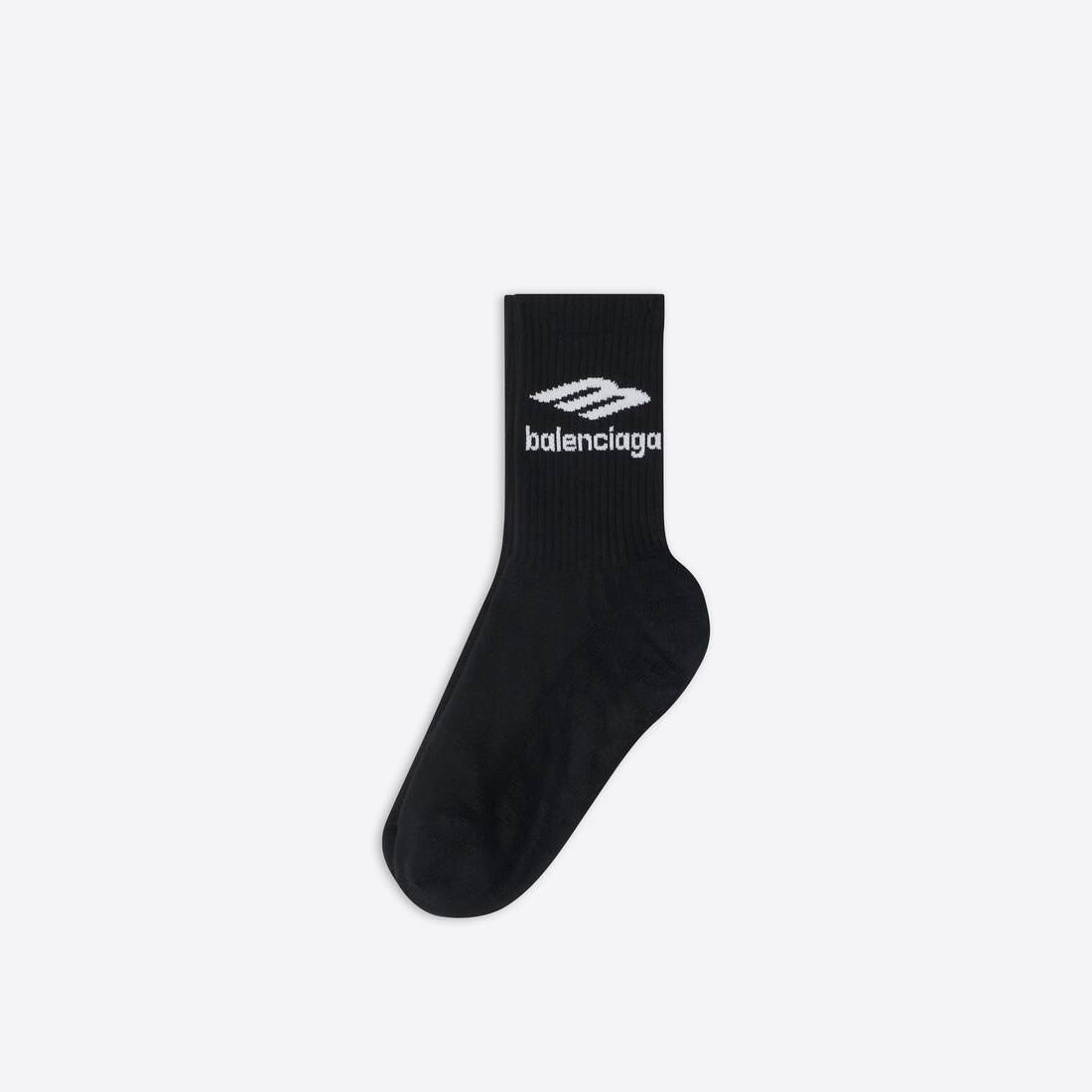 Men's 3b Sports Icon Tennis Socks in Black - 2