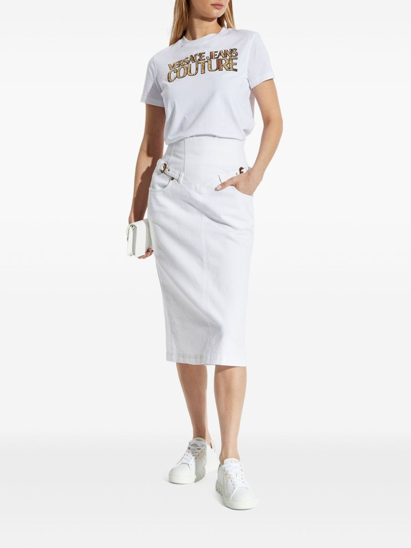 VERSACE JEANS COUTURE sequin-embellished T-shirt outlook