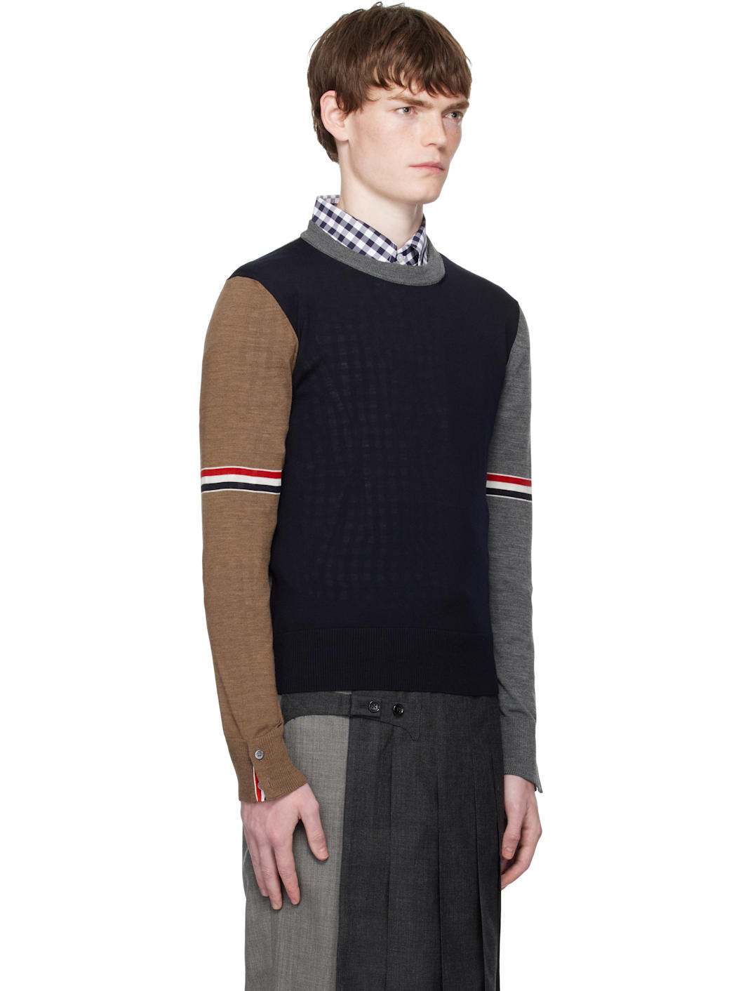 Multicolor Fun Mix Jersey Relaxed Fit Merino Sweater - 2