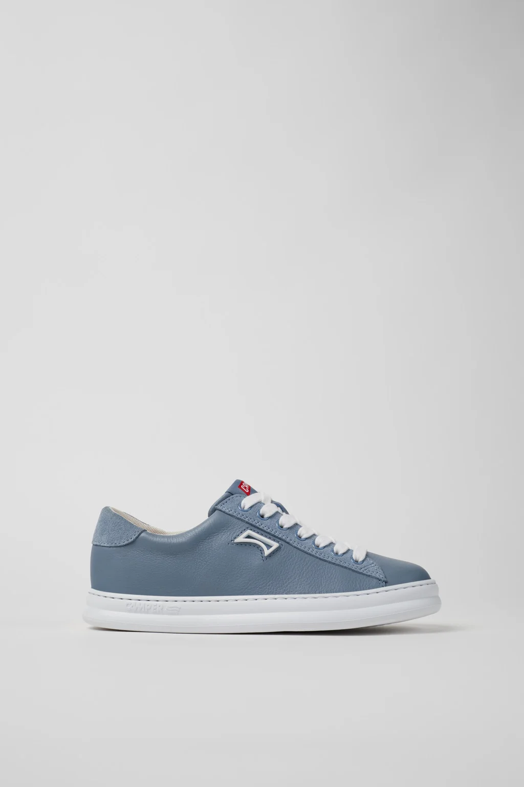 Runner Blue Leather and Nubuk Sneakers for Women. - 1