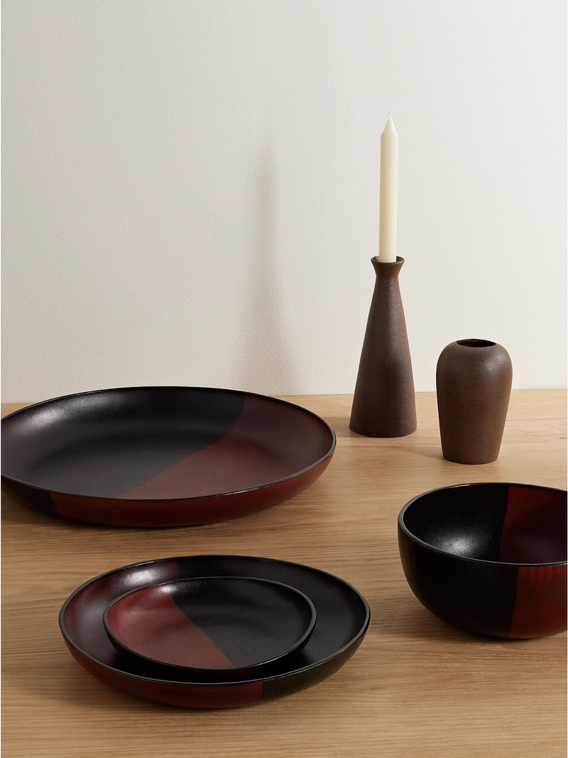 HUNTING SEASON Set Of Three Leather Trays outlook