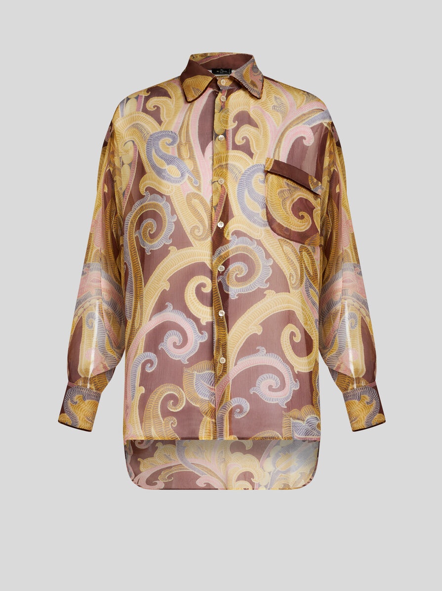 PRINTED SILK SHIRT - 1