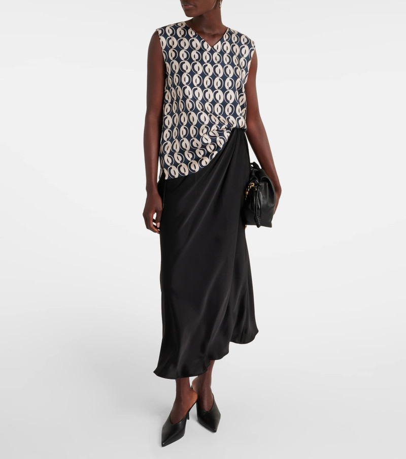 'S Max Mara Timetop printed silk top outlook