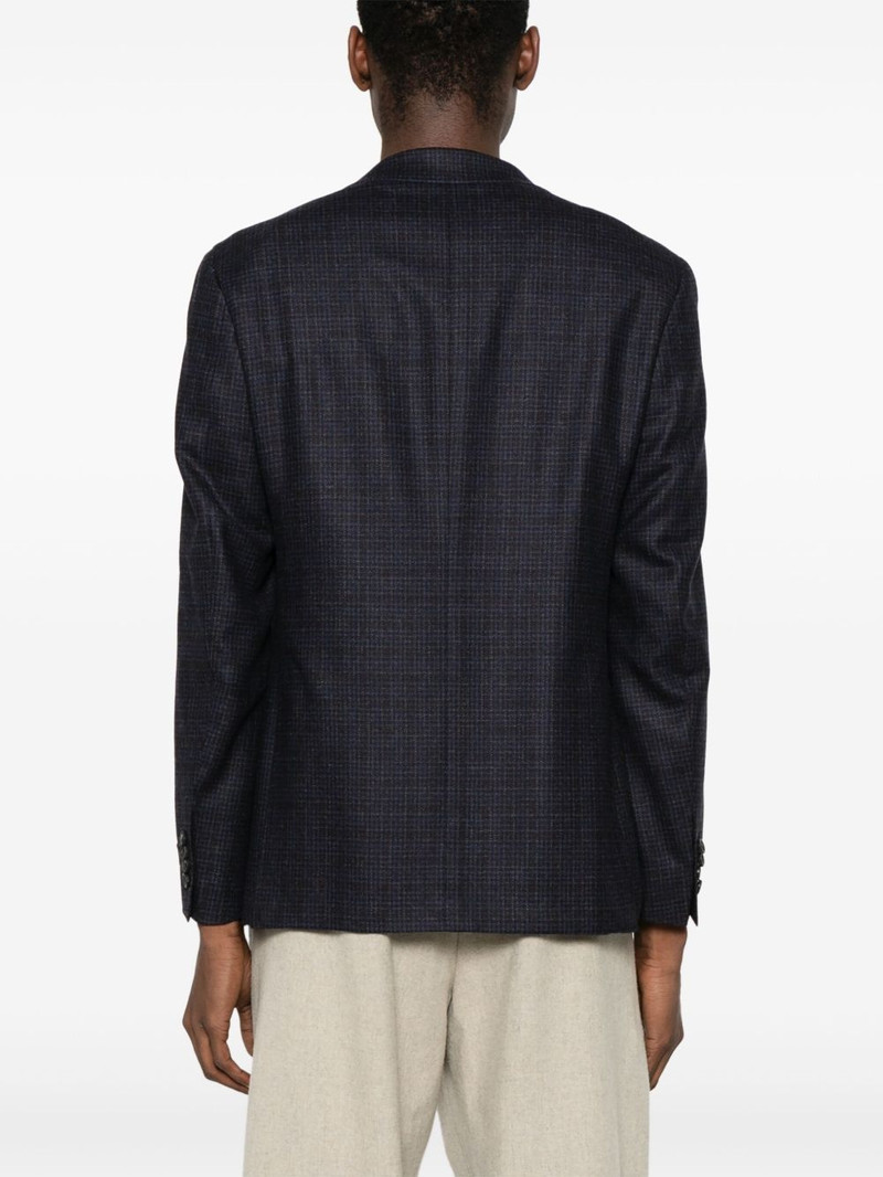 check-pattern blazer 4
