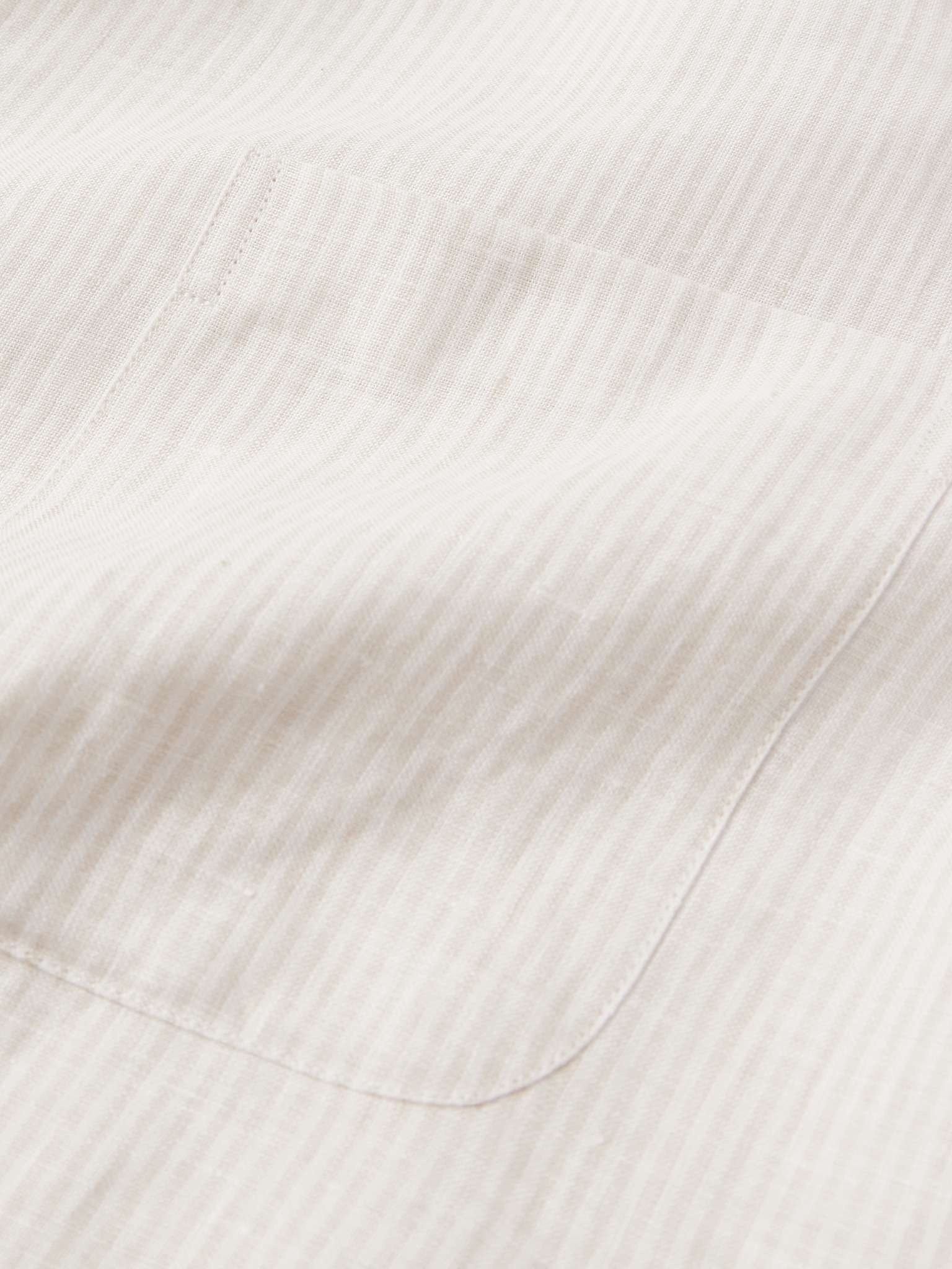 André Striped Linen Shirt - 4
