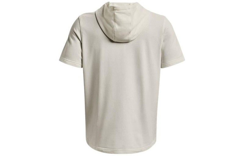 Under Armour Under Armour Project Rock Terry Short Sleeve Hoodie 'Cream White' 1378019-130 outlook