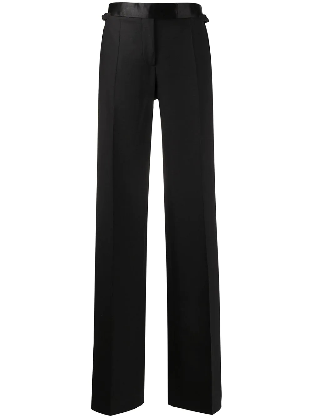 tuxedo band flared trousers - 1