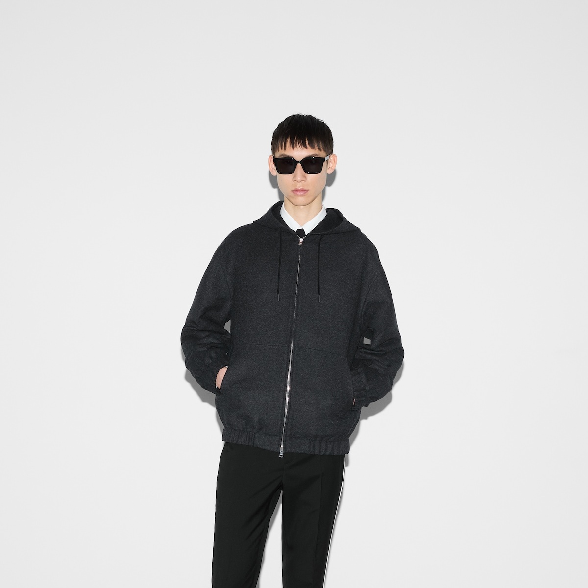 Wool hooded jacket - 3