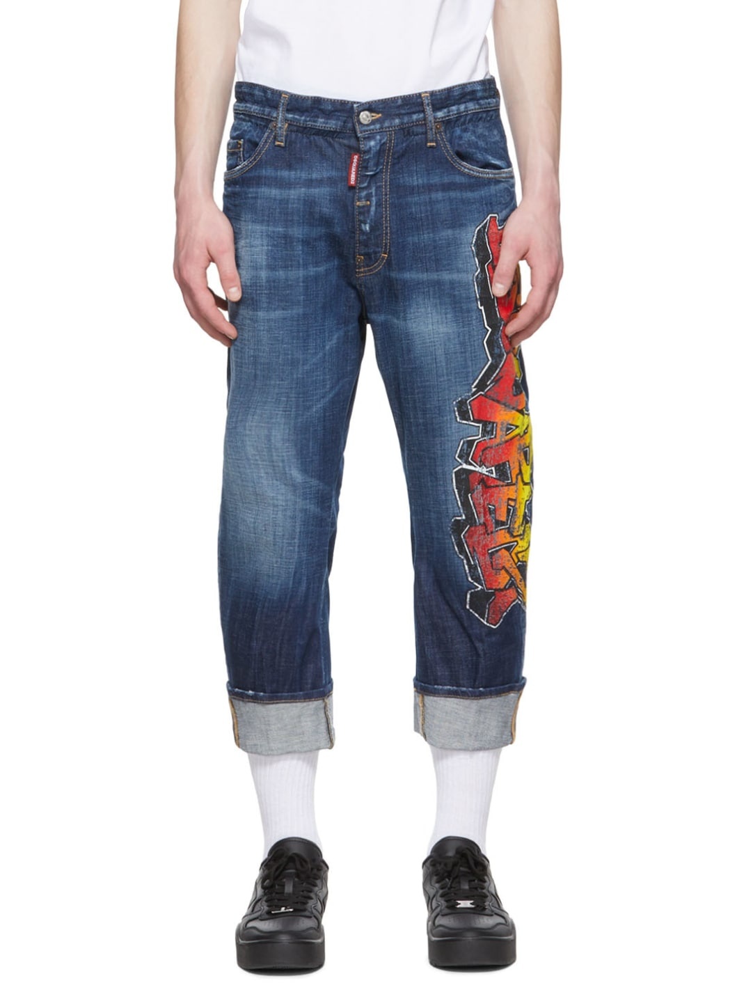 Blue Clean Wash Jeans - 1