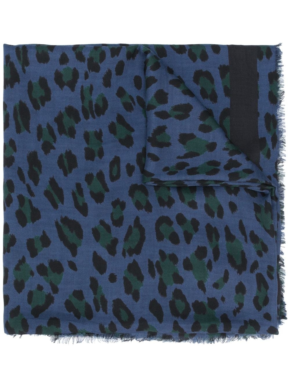 leopard logo scarf - 1