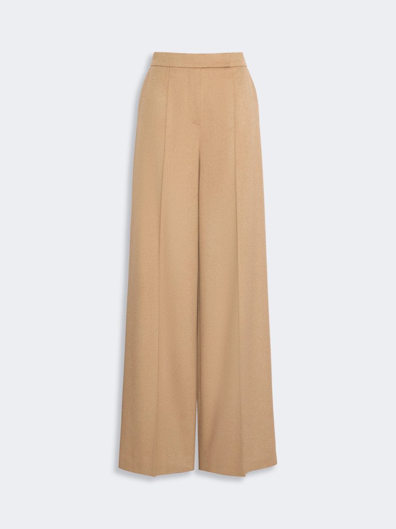 FILATO Wide sable-look camel trousers - CAMEL 1