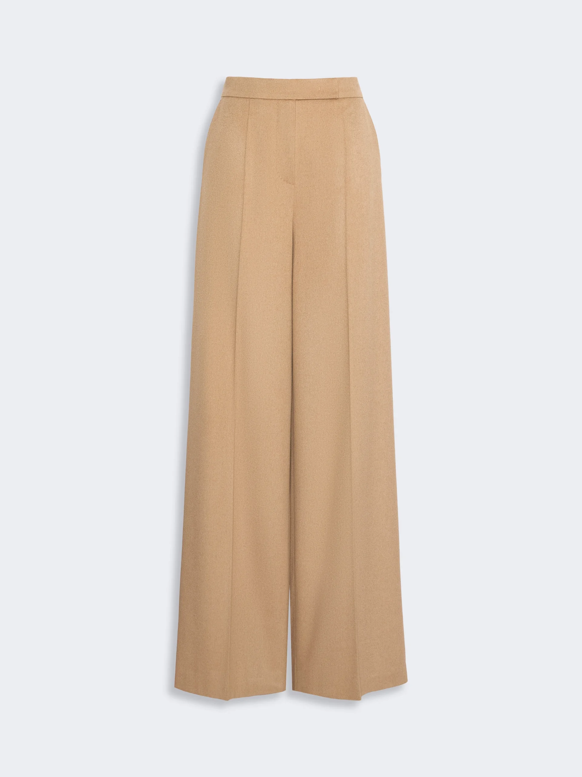 FILATO Wide sable-look camel trousers - CAMEL - 1