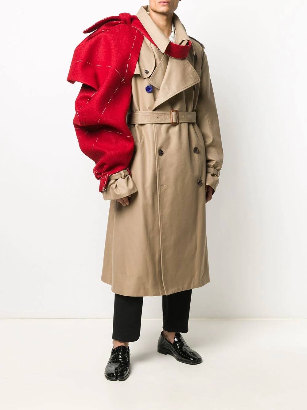 double-breasted trench coat - 2