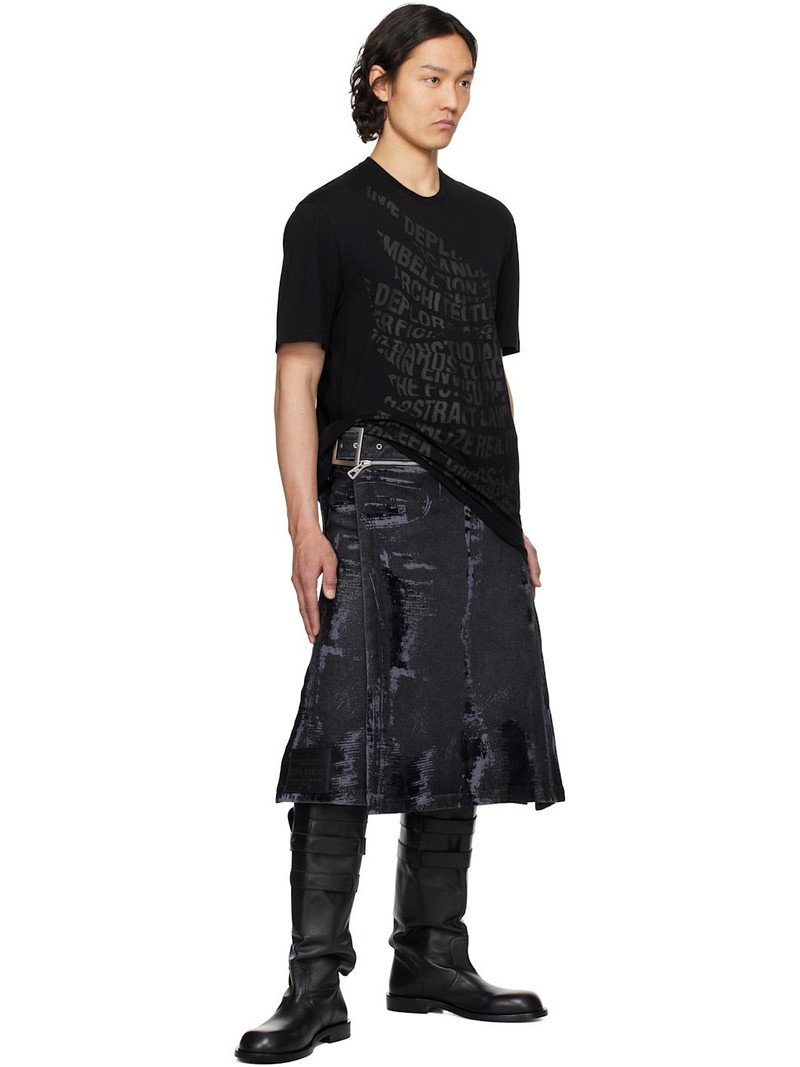 Julius Black Manifest Graphic T-shirt outlook